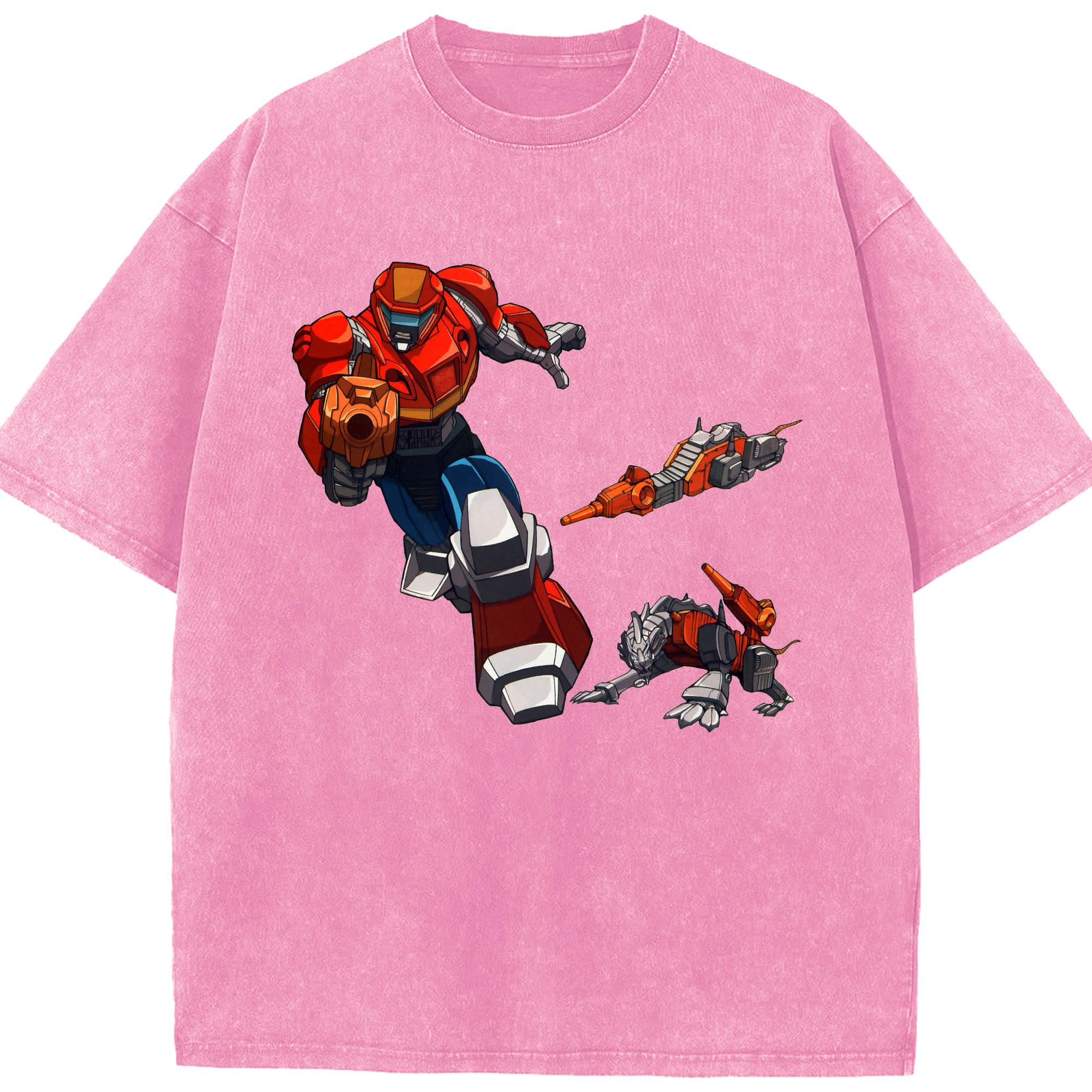 （画像用）  綿100% ヴィンテージ風 半袖Tシャツ（フロントプリント）